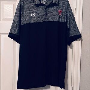 Under Armour Men's Polo in Black and Heather Gray